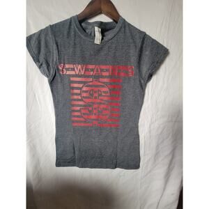 the Swans   band  t shirt size Ladies  small heather gray